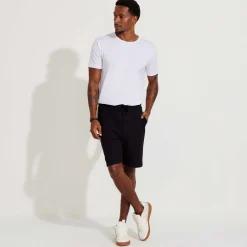 Calças E Bermudas | Masculino>Basico.com Bermuda Amarração Masculina - Preto