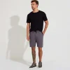 Calças E Bermudas>Basico.com Bermuda Amarração Masculina - Cinza Granito