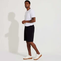 Calças E Bermudas | Masculino>Basico.com Bermuda Amarração Masculina - Preto