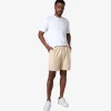 Calças E Bermudas>Basico.com Bermuda Blend Eco Masculina - Bege Avelã