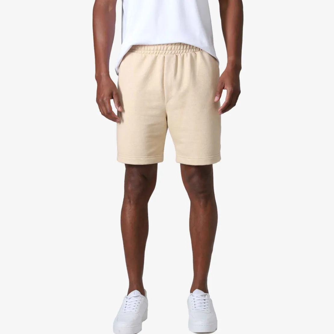 Calças E Bermudas>Basico.com Bermuda Blend Eco Masculina - Bege Avelã