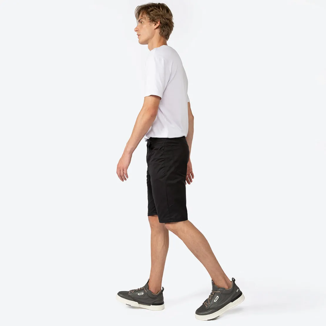 Algodão Egípcio | Calças E Bermudas>Basico.com Bermuda Five Pockets Algodão Egípcio - Preto