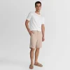 Linho | Calças E Bermudas>Basico.com Bermuda Linho Masculina - Bege