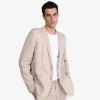 Linho>Basico.com Blazer Linho Masculino - Bege Natural