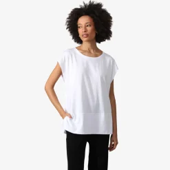 Blusas E Casacos | Algodão Pima>Basico.com Blusa Algodão Pima Ampla Feminina | Life Collection - Branco