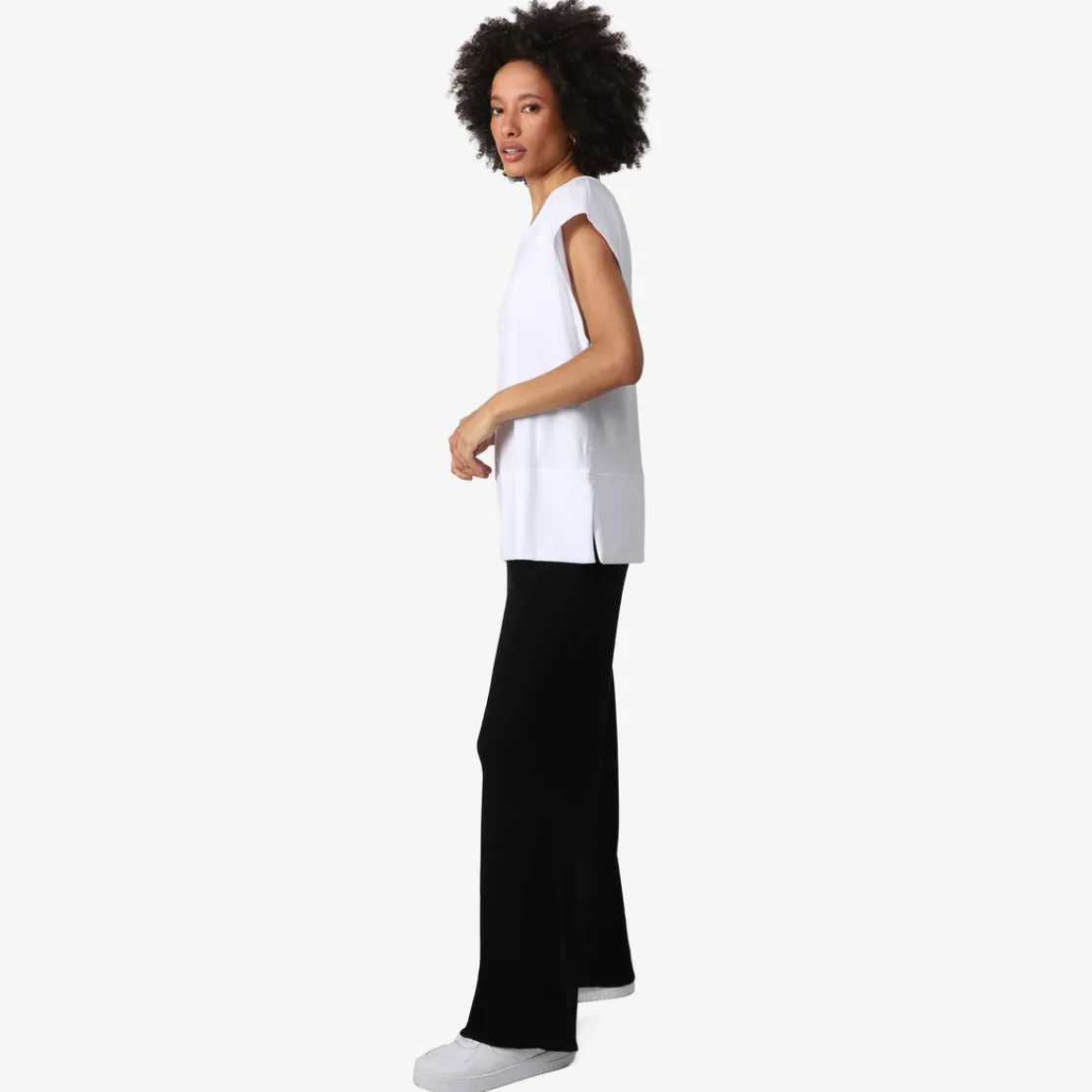 Blusas E Casacos | Algodão Pima>Basico.com Blusa Algodão Pima Ampla Feminina | Life Collection - Branco