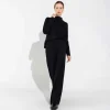 Blusas E Casacos | Blusas>Basico.com Blusa Dense Viscose Manga Longa Feminina - Preto