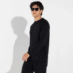 Blusas | Jaquetas E Casacos>Basico.com Blusa Dense Viscose Masculino - Preto