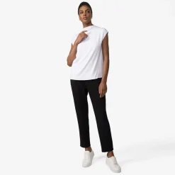 Blusas E Casacos>Basico.com Blusa Modal Transpasse Feminina | Travel Collection - Branco
