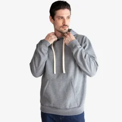 Moletons | Moletons>Basico.com Blusa Moletom Felpa Com Capuz Masculina - Mescla Escuro