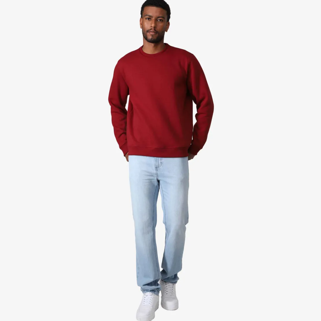 Moletons | Moletons>Basico.com Blusa Moletom Felpa Masculina - Marsala