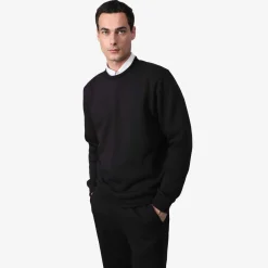 Moletons | Moletons>Basico.com Blusão Moletom Flanelado - Preto