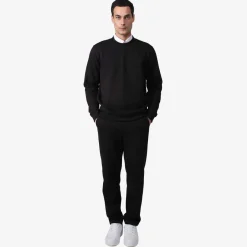 Moletons | Moletons>Basico.com Blusão Moletom Flanelado - Preto