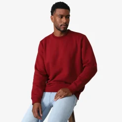 Moletons | Moletons>Basico.com Blusão Moletom Flanelado - Vermelho Escarlate
