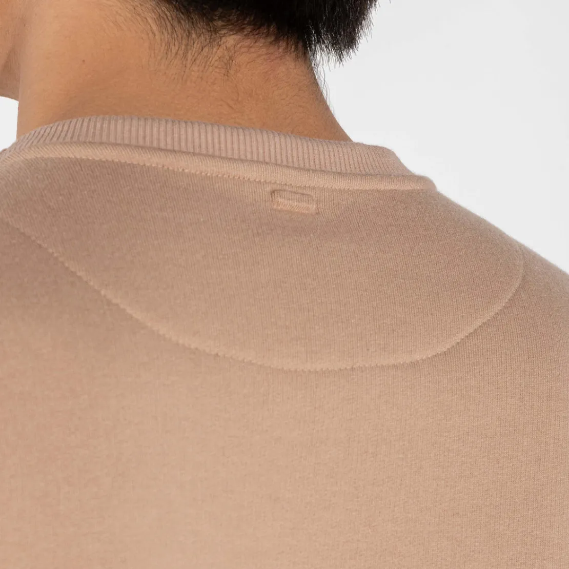 Blusas E Casacos | Moletons>Basico.com Blusão Moletom Flanelado - Bege Camel