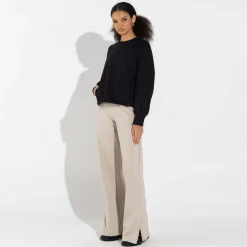 Blusas E Casacos | Moletons>Basico.com Blusão Moletom Leve Feminino - Preto