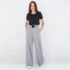 Calças | Feminino>Basico.com Calça Algodão Eco Feminina - Preto