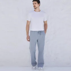Calças E Bermudas>Basico.com Calça Algodão Eco Masculina - Azul Marinho