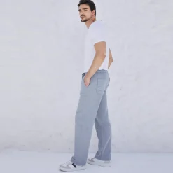 Calças E Bermudas>Basico.com Calça Algodão Eco Masculina - Azul Marinho