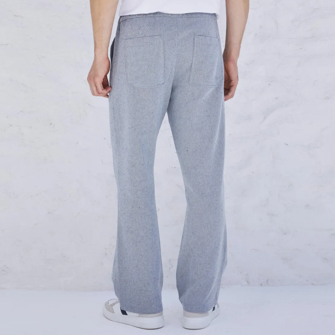 Calças E Bermudas>Basico.com Calça Algodão Eco Masculina - Azul Marinho