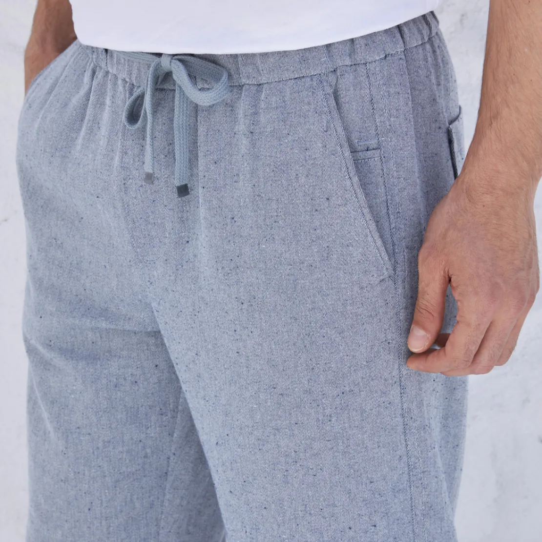 Calças E Bermudas>Basico.com Calça Algodão Eco Masculina - Azul Marinho