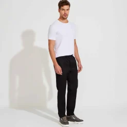 Algodão Egípcio | Calças E Bermudas>Basico.com Calça Algodão Egípcio | Everyday Collection - Preto