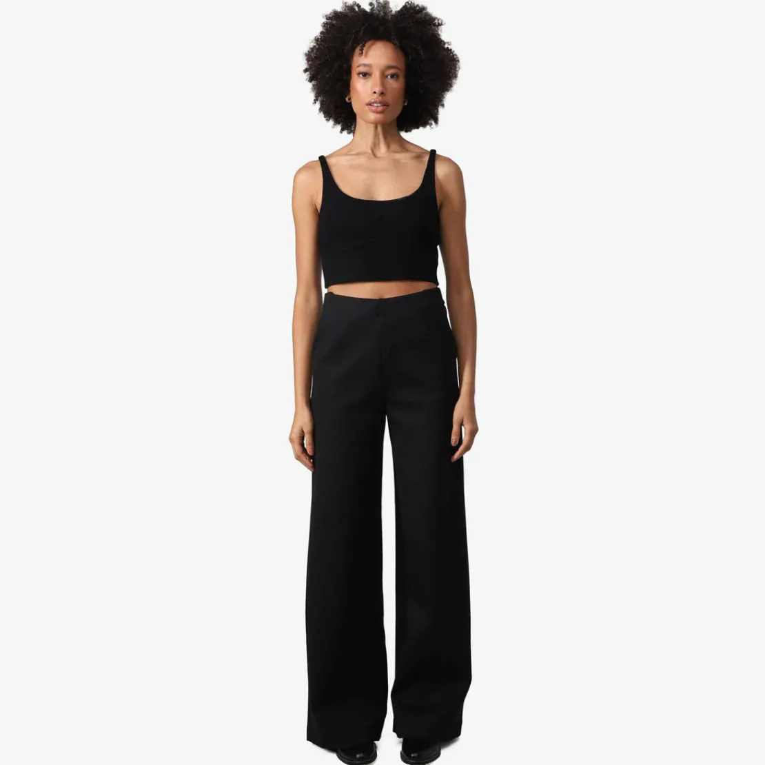 Calças>Basico.com Calça Dense Modal Regulável Feminina | Travel Collection - Preto