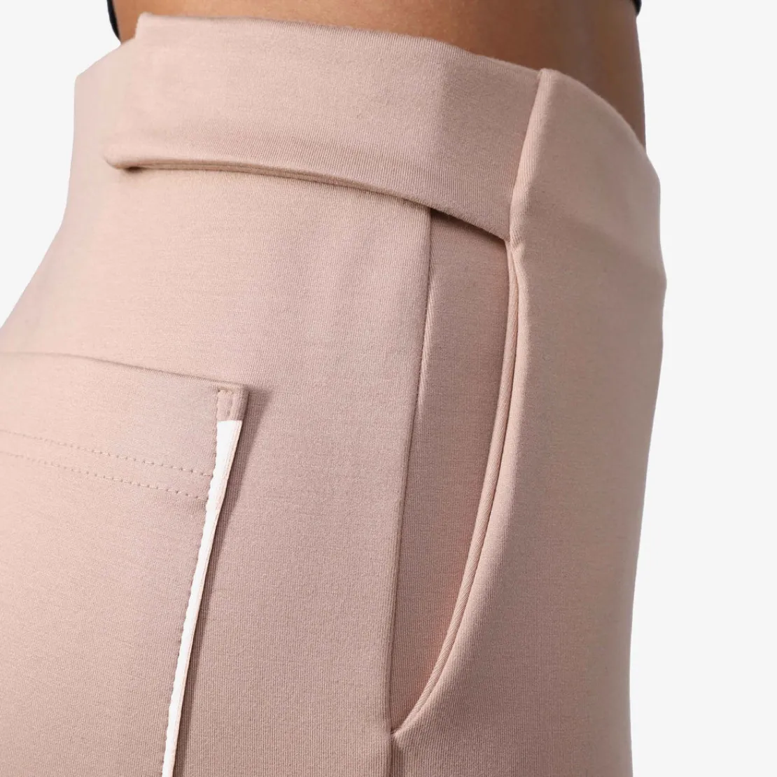 Calças>Basico.com Calça Dense Modal Regulável Feminina | Travel Collection - Bege Camel