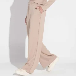 Calças | Calças>Basico.com Calça Dense Viscose Feminina - Bege Amêndoa