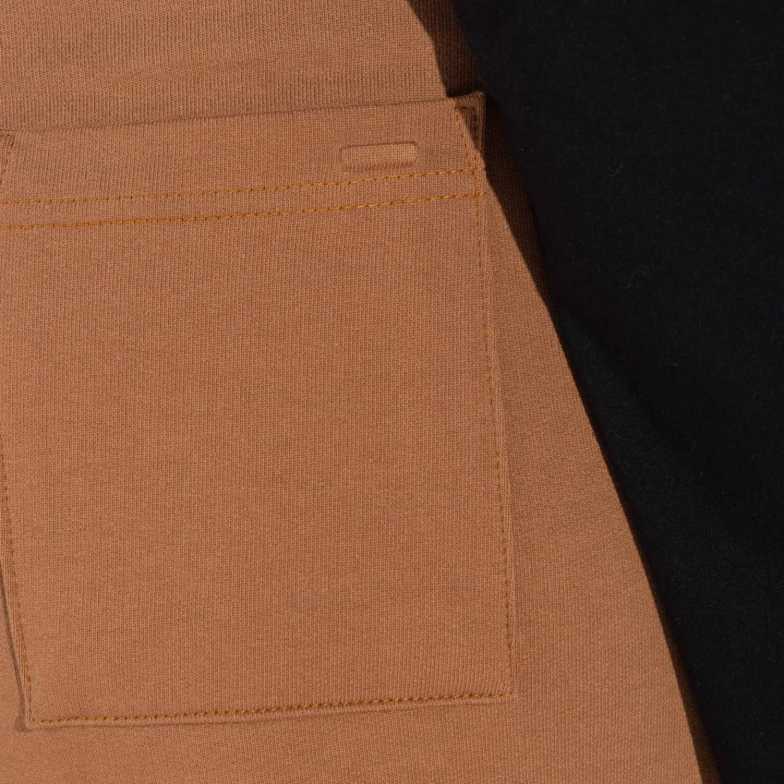 Calças | Calças>Basico.com Calça Fenda Lateral Feminina - Ocre
