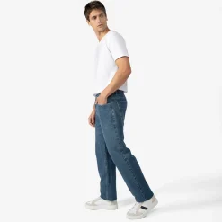 Jeans | Calças E Bermudas>Basico.com Calça Jeans Clássica Masculina - Azul Jeans Médio