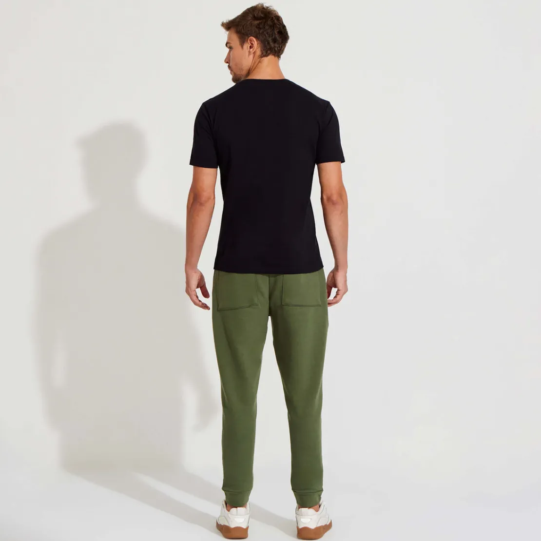 Calças | Linho>Basico.com Calça Jogger Moletinho Strech Linho Unissex - Verde Figo