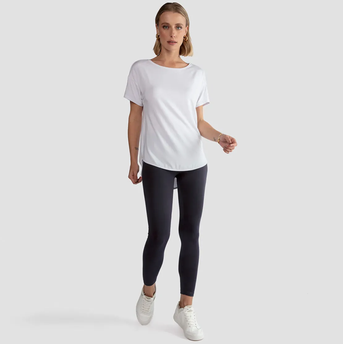 Calças | Algodão Pima>Basico.com Calça Legging Pima Feminina | Life Collection - Cinza Escuro