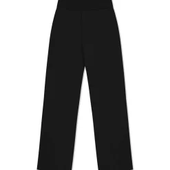 Moletons | Moletons>Basico.com Calça Reta Moletom Flanelado Feminina - Preto