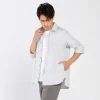 Camisas | Camisas>Basico.com Camisa Algodão Flamê Bolsos - Cinza Claro