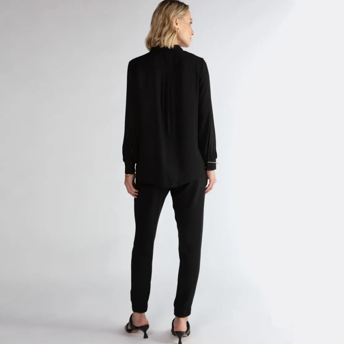 Camisas | Viscose>Basico.com Camisa Ampla Viscose - Preto