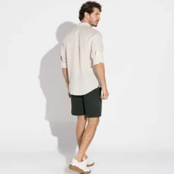 Camisas | Camisas>Basico.com Camisa Linho Manga Longa - Natural
