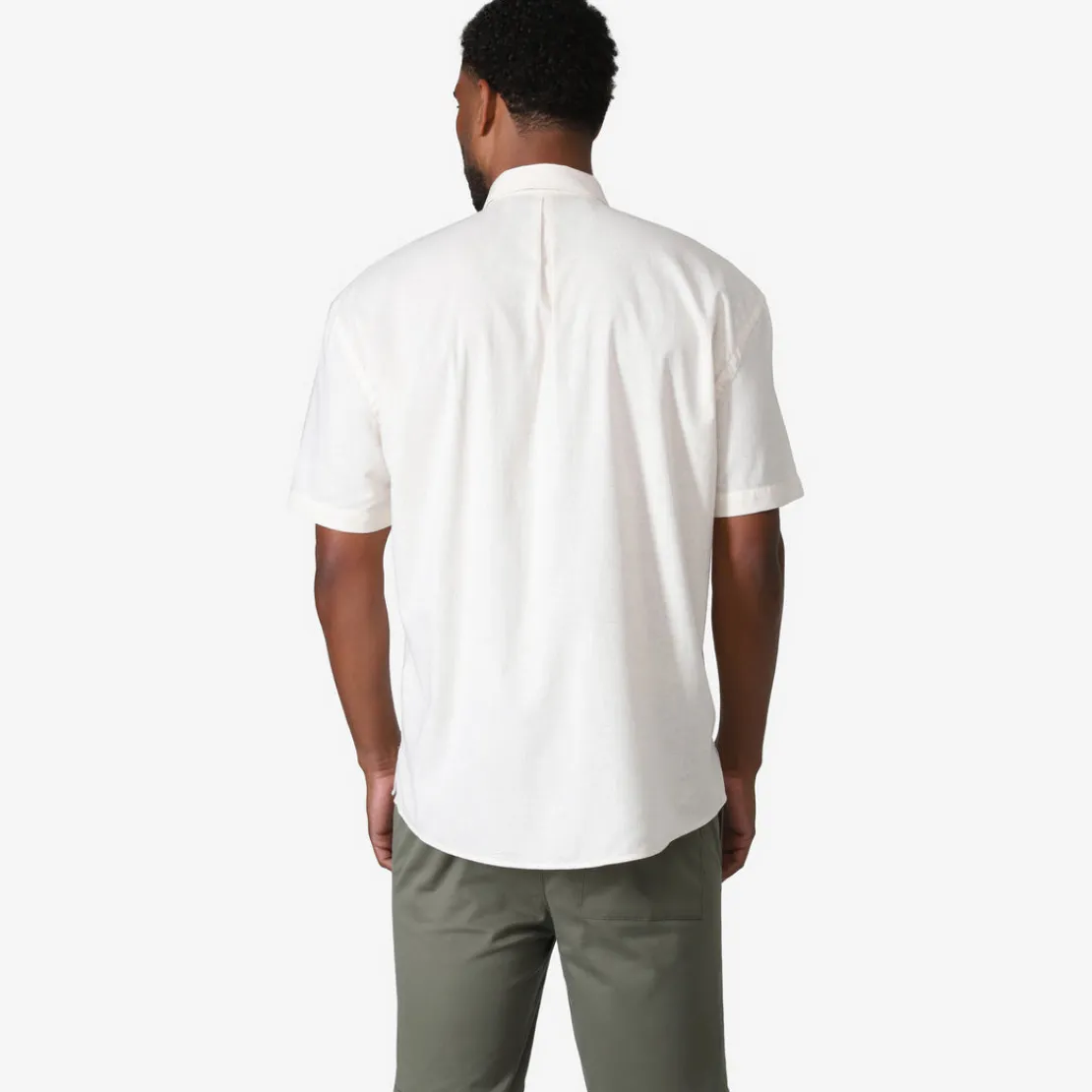 Camisas>Basico.com Camisa Manga Curta Masculina - Bege Natural