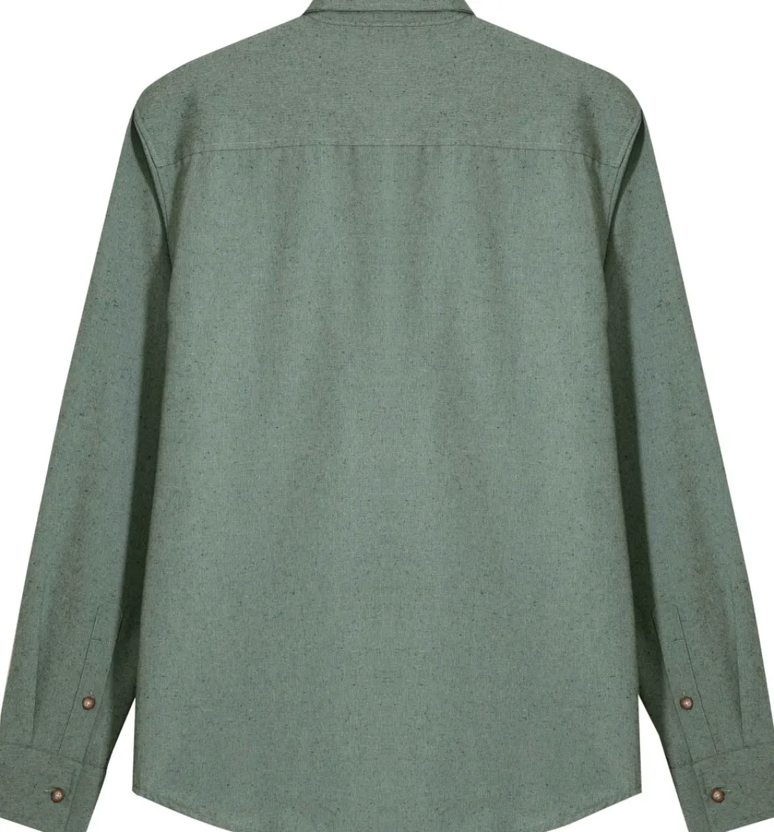 Camisas>Basico.com Camisa Tecido Ecologico Masculina - Verde Escuro