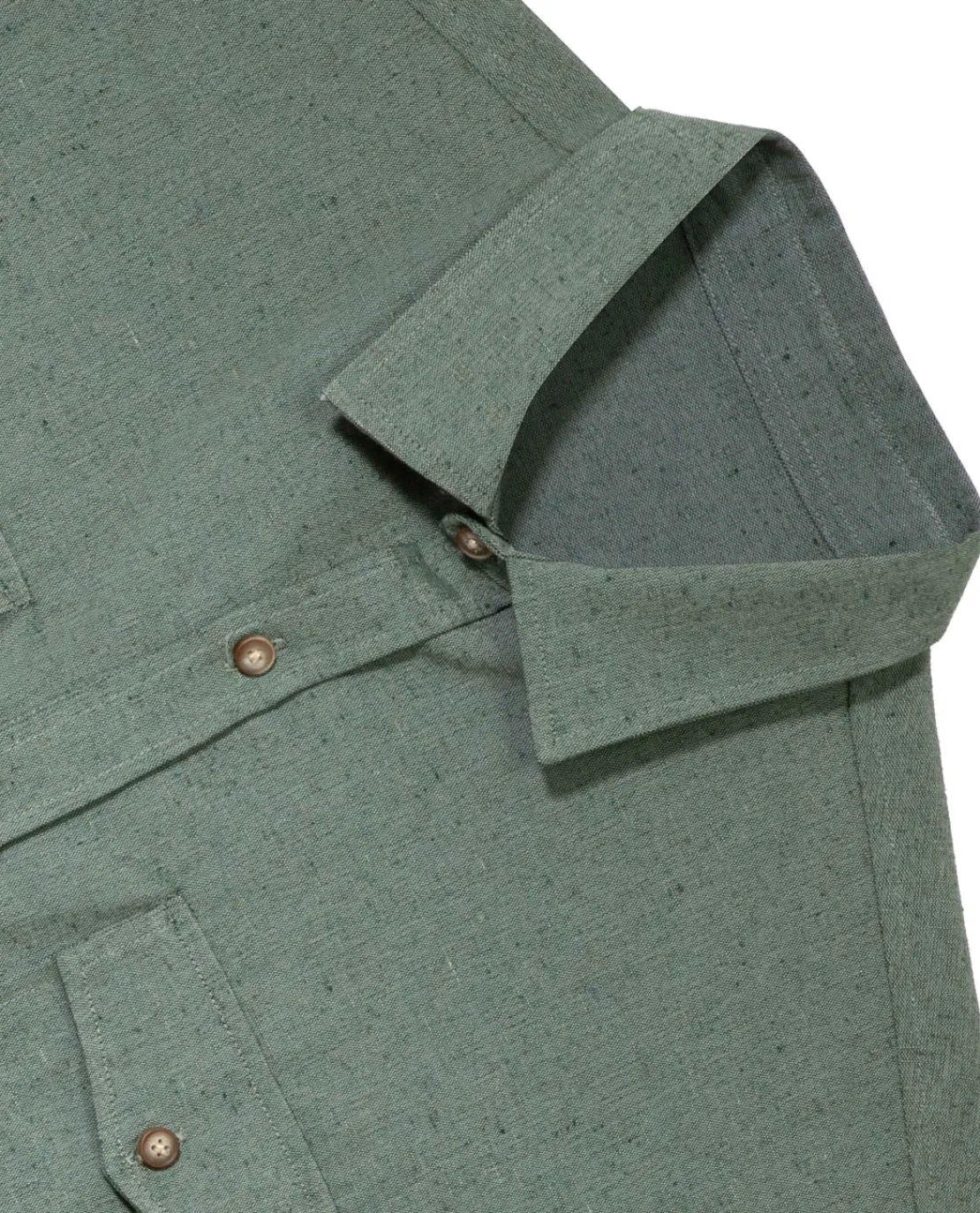Camisas>Basico.com Camisa Tecido Ecologico Masculina - Verde Escuro