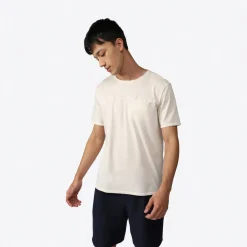 Camisetas>Basico.com Camiseta Algodão Orgânico Bolso Masculina - Natural