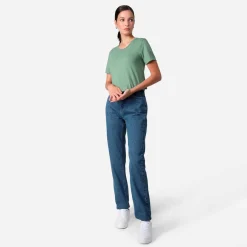 Camisetas>Basico.com Camiseta Algodão Premium Feminina | Everyday Collection - Verde Oliva