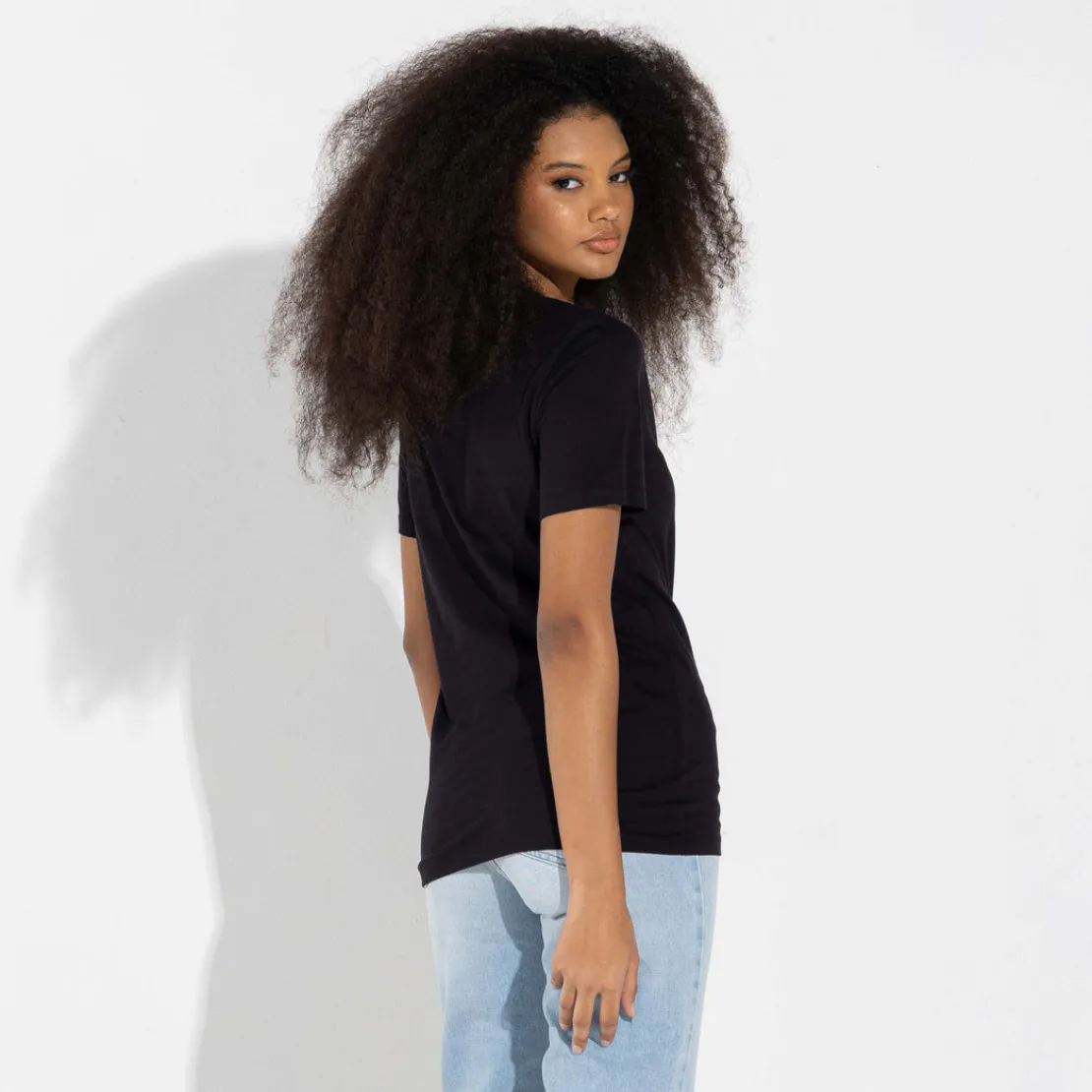 Camisetas>Basico.com Camiseta Algodão Premium Feminina | Everyday Collection - Preto