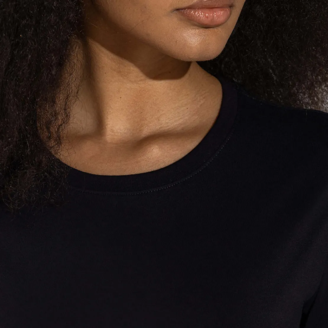 Camisetas>Basico.com Camiseta Algodão Premium Feminina | Everyday Collection - Preto