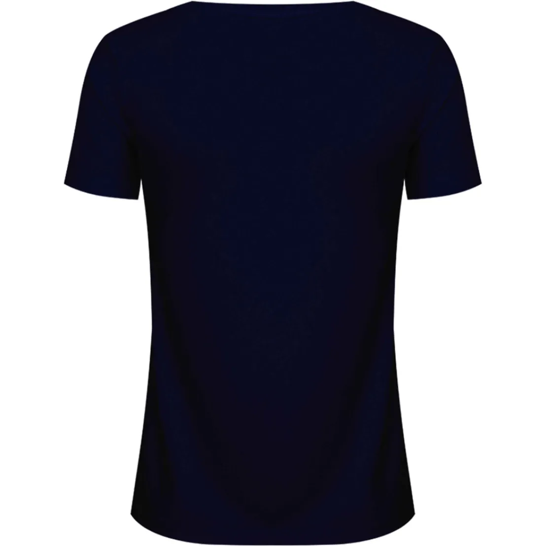 Camisetas>Basico.com Camiseta Algodão Premium Gola V Feminina | Everyday Collection - Azul