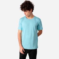 Camisetas>Basico.com Camiseta Algodão Premium Masculina | Everyday Collection - Azul Turque