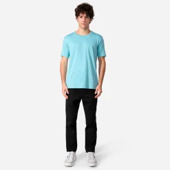 Camisetas>Basico.com Camiseta Algodão Premium Masculina | Everyday Collection - Azul Turque