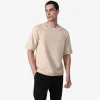 Camisetas>Basico.com Camiseta Blend Eco Masculina - Bege Avelã
