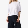 Camisetas>Basico.com Camiseta Boxy Feminina | Travel T-Shirt Modal - Branco