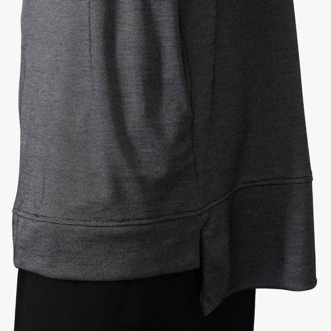 Camisetas>Basico.com Camiseta Light Modal Bolsos Feminina - Preto